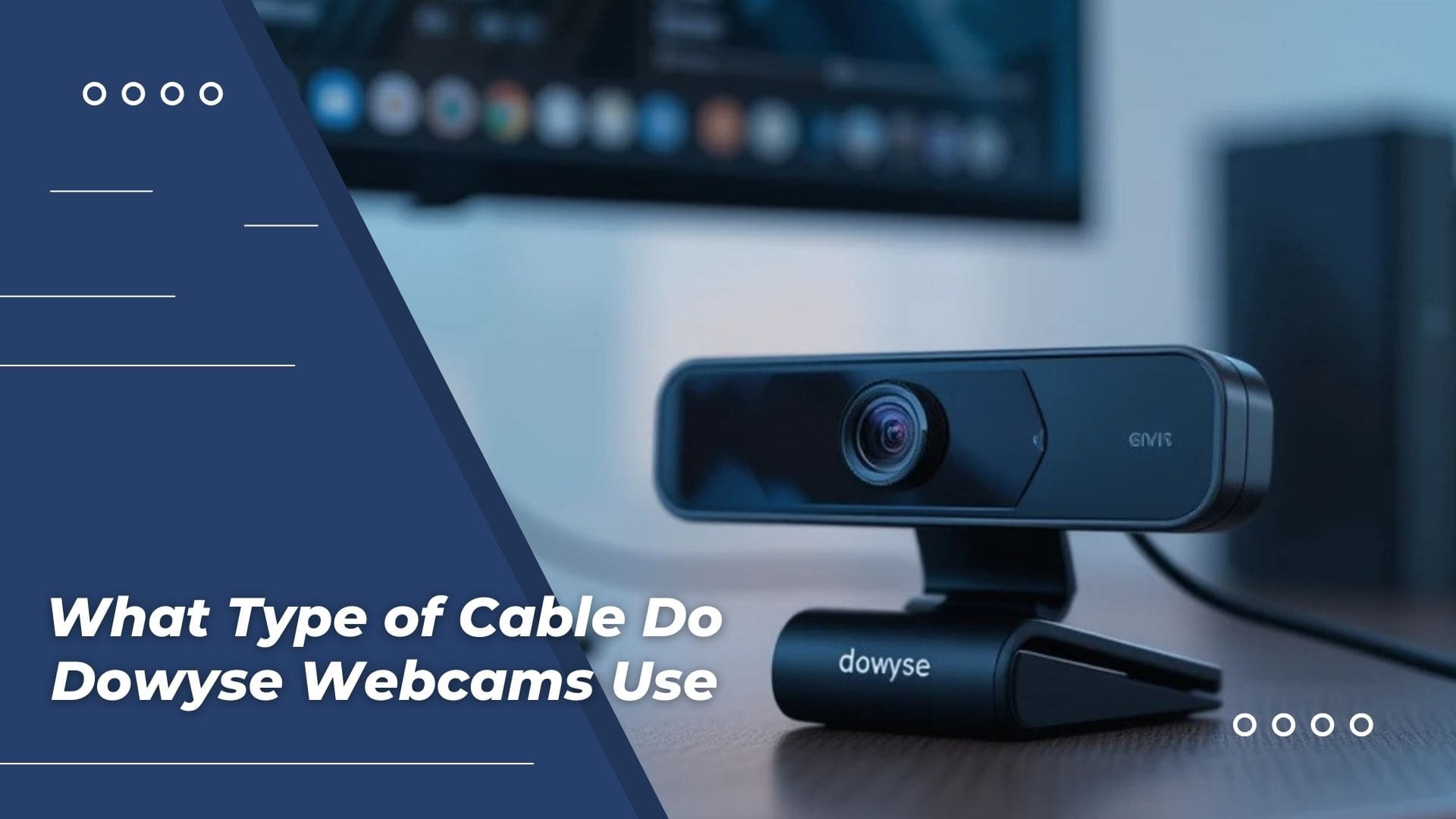 What Type of Cable Do Dowyse Webcams Use